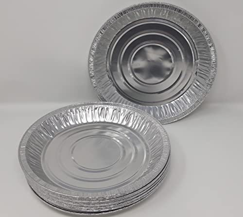 Foglish Home & Garden 30 x Aluminium Foil 9 23cm Round Pie Flan Tart Plates Trays Tin Kitchen Baking Airfryer Oven BBQ 229x22mm