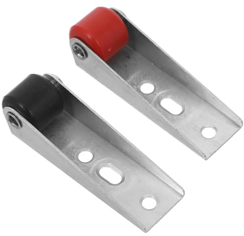 Healifty Sliding Door Roller Guide Wheel 2Pcs Quiet Directional Caster for Wooden Barn Doors with Vertical Support Preventing Sagging Heavy Load Bearing Gate Hardware
