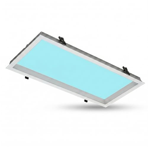 BARCELONA LED Panel LED Efecto Cielo SKYWIN SR SMART 45W 3375lm 60x30cm | CCT 1800K-20000K | Luz Circadiana Inteligente | Control Tuya Bluetooth + Mando | Panel Skylight Ultraslim 32mm