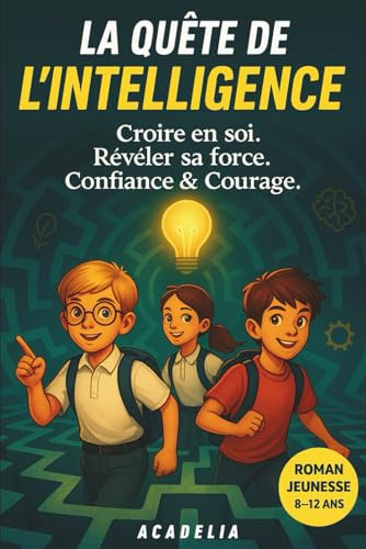 La Quête de l'Intelligence: Livre pour enfants de 8 à 12 ans – Roman jeunesse d’aventure pour filles et garçons, lecture CE1, CE2, CM1, CM2, école et collège 6ème