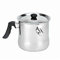 1.5l Milchtopf mit Deckel, Kochtopf mit Pfeife, doppelwanding mit Bakelitgriff, Wasserbad Schmelztopf, Simmertopf, Puddingtopf aus Edelstahl,
