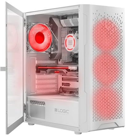 VIST White Gaming Ryzen 5 16GB RTX 3050 1TB M.2 WiFi W11