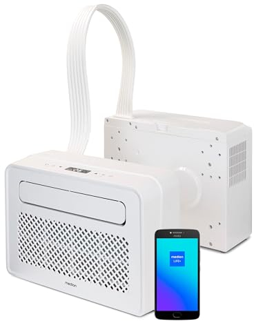 MEDION P502 Smarte Split Klimaanlage (für Wohnwagen Wohnmobil Camping Boot Bus Camper Caravan Mobilheim, inkl. Montagekit, 5000 BTU, Kühlen Entfeuchten und Ventilieren, Schlafmodus, MD37735)