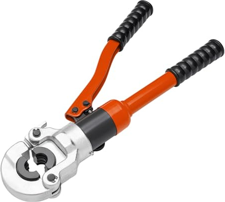 Alicates hidráulicos de crimpado con 5 juegos de matrices, 8T, 12-28 mm, cabezal de crimpado de 360°, alicates de prensado aplicables, tubo de cobre hidráulico, herramienta de prensado de tubos,