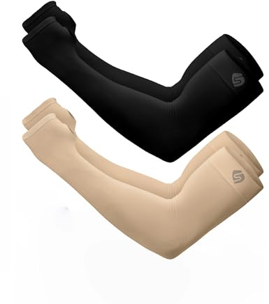 SHINYMOD Manicotti Braccia Anti UV per Uomo e Donna, Maniche a Braccio Protezione UPF 50+ Manicotto Braccio di Raffreddamento, Manicotti a Compressione per Pallavolo, Ciclismo, Golf, Corsa