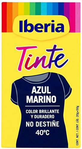 Iberia - Tinte Azul Marino para ropa, 40°C