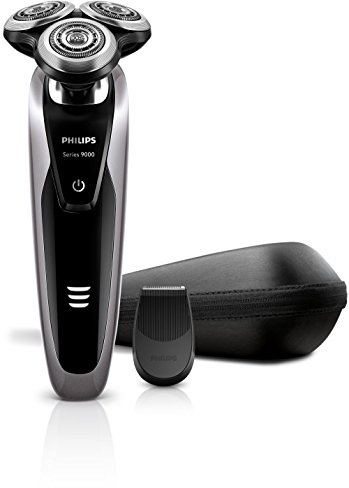 Philips S9111 S9111/12 Series 9000 Face Wet and Dry Electric Shaver with Detail Trimmer (100-240V)