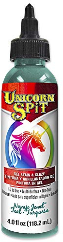 Unicorn SPiT Navajo Jewel 5770011 Paint Gel Stain & Glaze Teal Colour Green 118ml