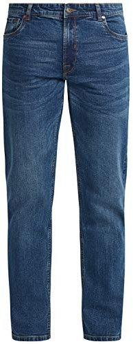 Solid SDPilto Herren Jeans Hose Denim mit Stretch Slim Fit, Größe:33/34, Farbe:Middle Blue Denim (700029)