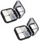 LALAFINA 2pcs Empty Magnetic Makeup Palette, Metal Tin Palette Pans Cosmetic Storage Case Diy Makeup Tray for Eyeshadow, Blusher, Lipstick, Highlighter