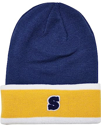 Urban Classics Unisex College Team Beanie spaceblue/californiayellow/wht, one Size