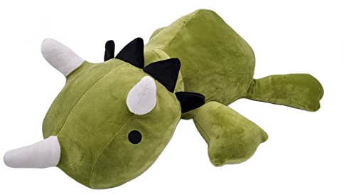 Toys Importers Plüschtier Dinosaurier mit Gewichten gegen Angstzustände. Beschwerter Dino, 1,4 Kilogramm (grün, 60cm)