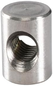 Dadi con intaglio a croce, M4 M5 M6 Perno cilindrico Tassello con foro incrociato Martello Dado incorporato for accessori for mobili in legno Acciaio inossidabile 304 (dimensioni: M4x30 (5 pezzi)) (Co