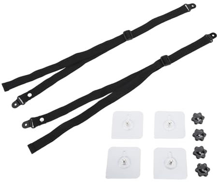 TV Sicherheitsgurte, 2pcs Kippsicherung für Kleinkinder und Haustiere Einstellbar Kippsicherung Fernseher für Möbel Flachbildfernseher Büro Schrank