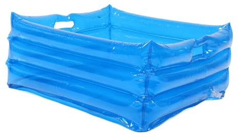 BESTYASH Bassin De Bain De Gonflable Seau Pliable Pour Piscine Plateau De Bain De Portable Bleu