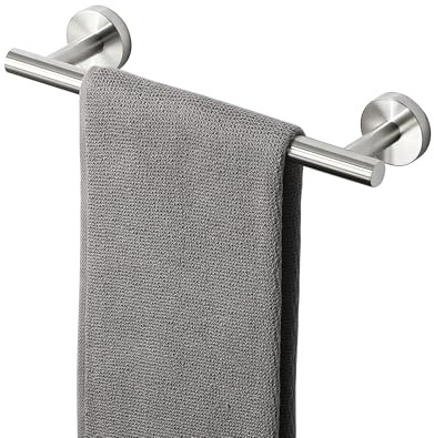 SAYAYO Toalleros de Baño, Toallero Cepillado Accesorios Baño Toallero Pared Colgador Trapos Cocina Acero Inoxidable Toallero Cepillado para Baño y Cocina 30CM