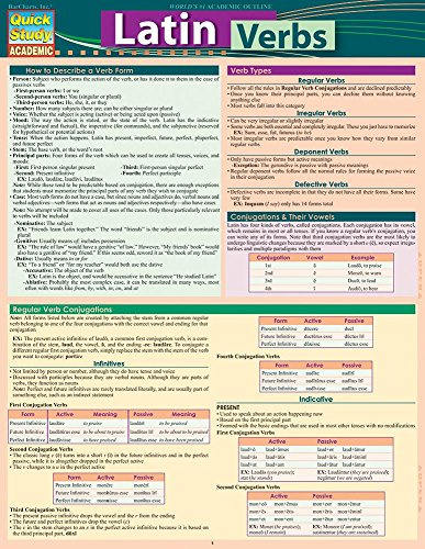 Latin Verbs (Quick Study Academic)