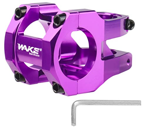 CYSKY 31.8 Stem 35mm MTB Stem Mountain Bike Stem Riser Handlebar Short Stem for Most Road Bike Stem, MTB Stem, BMX Stem, Bicycle Stem (Purple, 35mm)