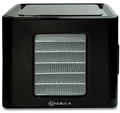 Nebula Deshidratador De Alimentos Con 6 Bandejas De Acero Inoxidable | Diseño De Control Táctil LED, Temperatura Digital Ajustable 35-70C Y Temporizador De 48 Horas | Secador De Alimentos | 400W
