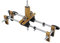 Kit D'ouverture de Trou de Serrure Mortaiseuse de Serrure pour les Portes de la Maison Double Rail Coulissant Localisateur de Trou de Montage de Serrure