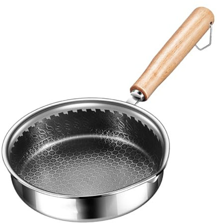 Zerodeko Bratpfanne Induktionspfanne japanische dreischichtige Pfanne beschichtete Pfanne non stick pan antihaft topf kochtöpf Rostfreier Stahl Bienenwabe kleine Auflaufform Eierpfanne wok