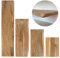 trelevo Holzplatte 100x30 cm, Akazienholz massiv 26mm, Tischplatte naturfarben, Baumkantenplatte für Regale und Rückenlehne Bank, einseitige Baumkante
