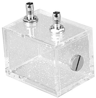 Depósito de agua de plástico para PC, enfriador de líquido, 200 ml, sistema de refrigeración de agua transparente para construcciones de PC y diseño a prueba de fugas