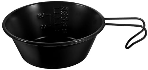 Hemobllo Bol de Camping Bol Multifonction avec Anse en Acier Inoxydable Léger Solide et Portable pour Pique-niques et Randonnée Extérieur