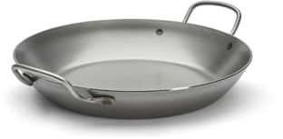 De Buyer – 5113.32 – stekpanna med 2 handtag (serveringspanna) av tungt järnstål – 32 cm