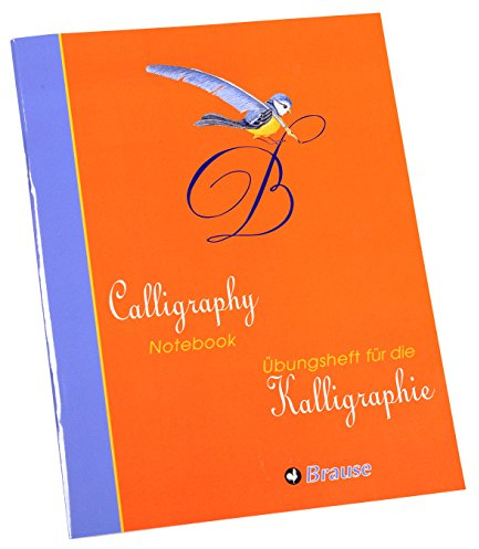 Brause 98204SB Kalligraphie Übungsheft Set Junior (mit 1 Übungsheft mit 40 Blatt und 16 Etiketten)