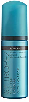 St.Tropez Self Tan Express Mousse, Fast Acting Fake Tan, Develops in 1-3 Hours, Streak-Free Finish, Vegan, Natural & Cruelty Free, 50 ml