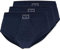 ESGE 53-420 Jeans das original Sportslip mit Eingriff Gr 5-9 3er Pack Größe 5 (M), Farbe dunkelblau