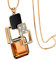 YAZILIND Charm Brown Magische Raumkristallerk langkettige Halskette Schmuck