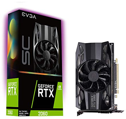 EVGA GeForce RTX 2060 SC GAMING, 6GB GDDR6, HDB Fan Scheda Grafica 06G-P4-2062-KR