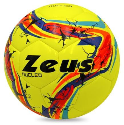 Pallone da Calcio Nucleo x Zeus - Resistente, Alta Visibilità e Design Accattivante per Allenamenti e Partite Calcio Calcetto Vari Colori