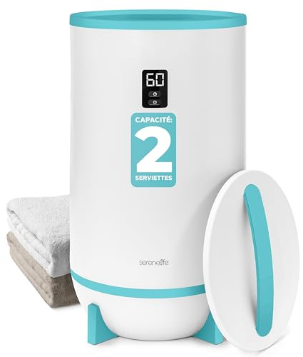 SereneLife calentador de toallas tipo cubeta, Con fragancia personalizable, Towel warmer, Spa, Calientatoallas, Electrico, Para baño, Apagado automatico, Portatil, Para Pijamas, Manta, Bata de baño