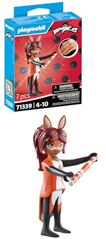 Playmobil 71339 Miraculous : Rena Rouge - Miraculous - Comprend Rena Rouge et Divers Accessoires - Les Aventures de Ladybug et Chat Noir - Dès 4 Ans