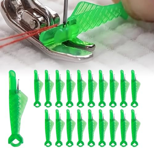 MAEXUS Needle Threader Einfädelhilfe für Nähnadeln Fish Mouth Sewing Machine Needle Threader Nadel-Einfädler Automatischer Nadeleinfädler für Handnähmaschinen und Nähmaschinen (20 Pieces)
