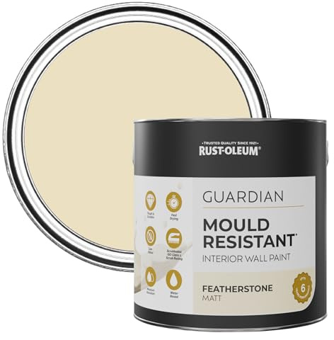 Rust-Oleum Beige Guardian Mould Resistant Wall Paint - Featherstone 2.5L
