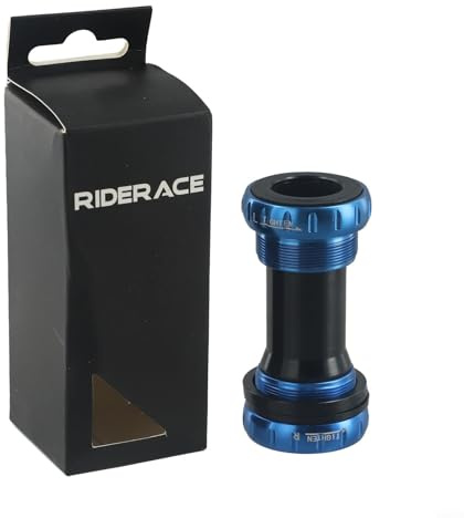 BB52 Boîtier de pédalier avec roulements en céramique de précision pour tous types de vélo Bleu