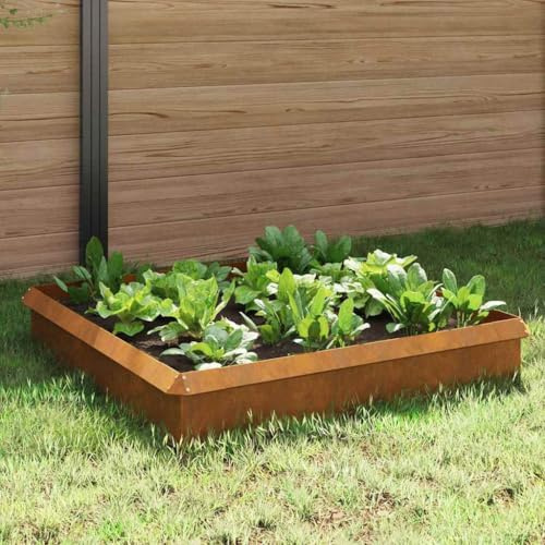 Générique Clôtures Anti-limaces 8 pcs Rouillé,Quincaillerie,Clôtures & barrières,Murets & Bordures de Jardin,Marron,7.3 KG,874881