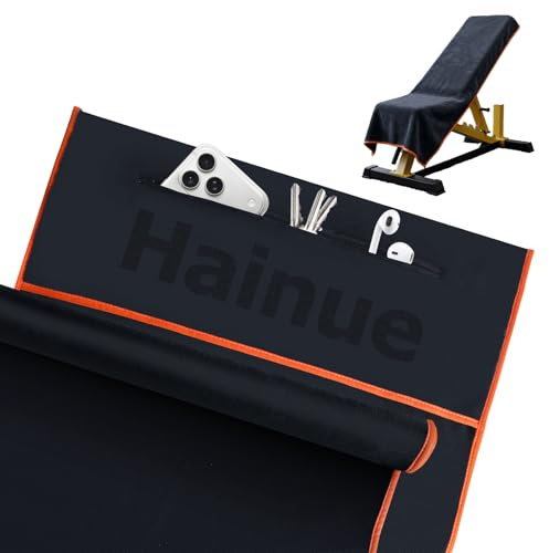 Serviette Microfibre,120x50cm Serviette Sport,Séchage Rapide & Ultra Absorbante Serviette de Sport Musculation avec Poche zippée et Capuche de Fixatio pour Gym et activités Outdoor ((Noir/Orange))
