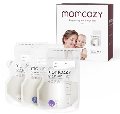 Momcozy Lot de 60 sacs de rangement pour lait maternel avec fonction de versement facile