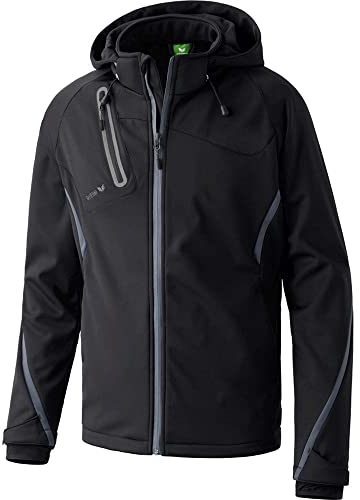 Erima Herren Softshelljacke Function (906201), schwarz/anthrazit, XXL