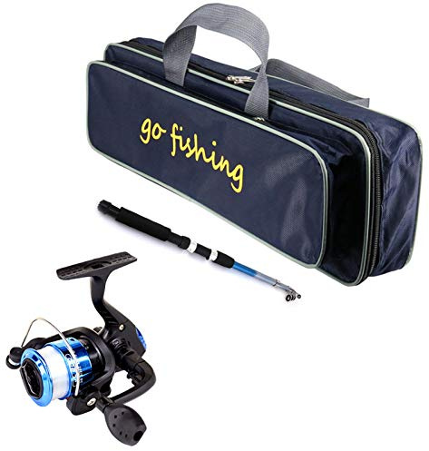 red dieny Beginner Children's Fishing Rod Set, Fishing Rod Reel Set, Lightweight And Portable Retractable Fishing Rod Set, Portable Retractable Fishing Rod Sea Fishing Tackle Kit For Children