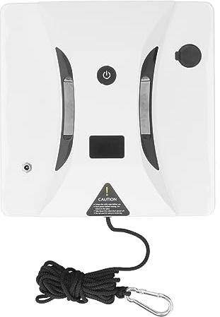 2800Pa Fensterputzroboter Fernbedienung mit Starker Saugkraft, 5 Schutzmaßnahmen Fensterputzroboter für Zuhause (EU-Stecker)