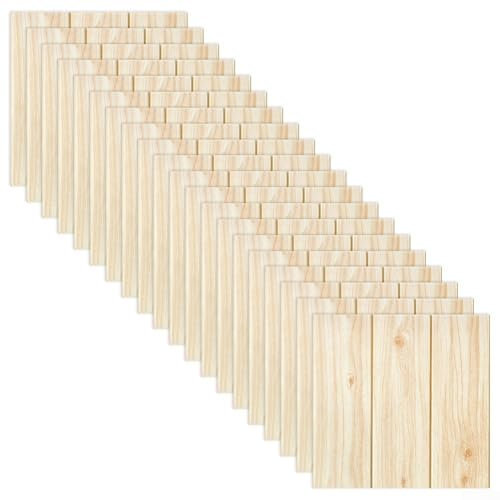 Hasaller 20 adhesivos de pared 3D de grano de madera de abeto de 35 x 35 cm, adhesivos de pared para azulejos de piedra, ladrillo, paneles de espuma suave, calcomanías para muebles para dormitorio
