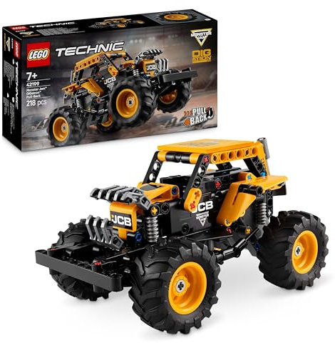LEGO Technic Monster Jam DIGatron Pull-Back Truck Toy - Vehicle Building Set for 7+ Year Old Boys & Girls Who Love Creative Play - Gift Idea 42199