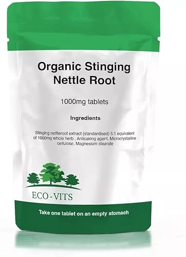 ECO-VITS Raíz de ortiga orgánica de 1000 mg 30 comprimidos