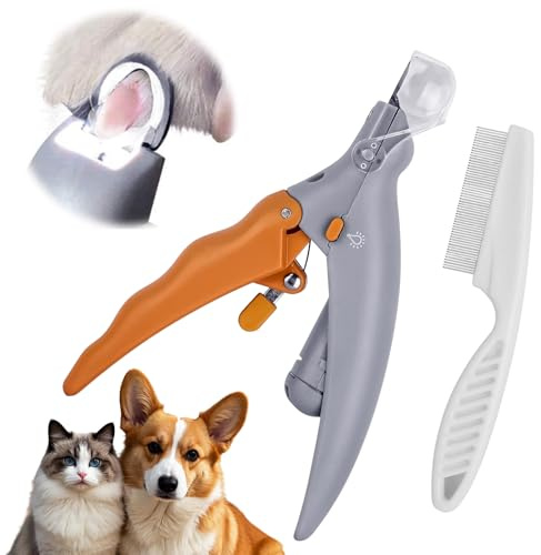 LETTERASHQP Claw Scissors for Dogs with Light Claw Scissors Cats Pet Nail Clippers with LED Light Claw Scissors for Dogs Cats Claw Cutter for Dogs and Cats